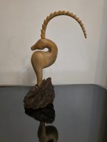 مجسمه چوبي غزال تك شاخ - Image 3